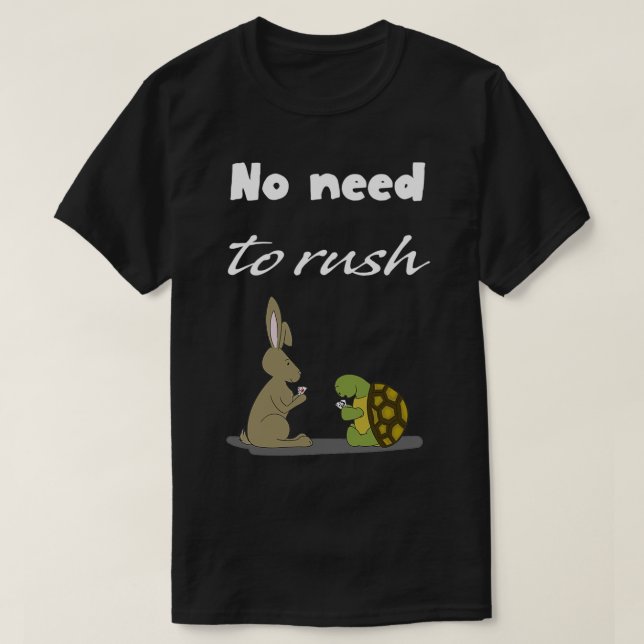 Camiseta Sin negro de prisa (Diseño del anverso)