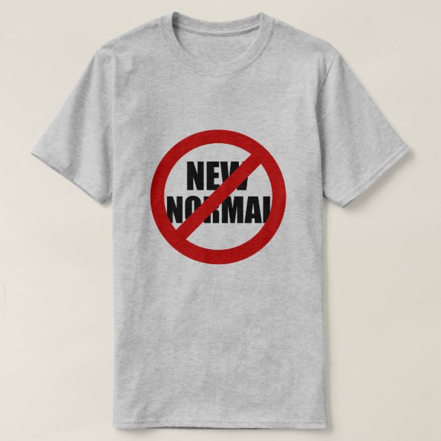 Camiseta Sin nueva normalidad (Diseño del anverso)