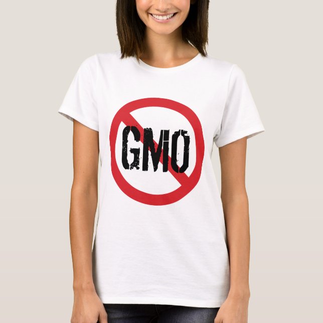 Camiseta Sin OMG Alimentos modificados genéticamente (Anverso)