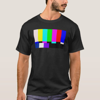 Camiseta Sin patrón de prueba de barras de color de la pant