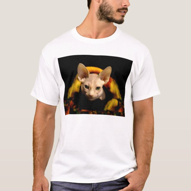 Camiseta sin pelo del gato de Sphynx (Anverso)