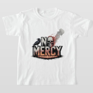 Camiseta "Sin piedad - Diseño del Apocalipsis del cráneo y 