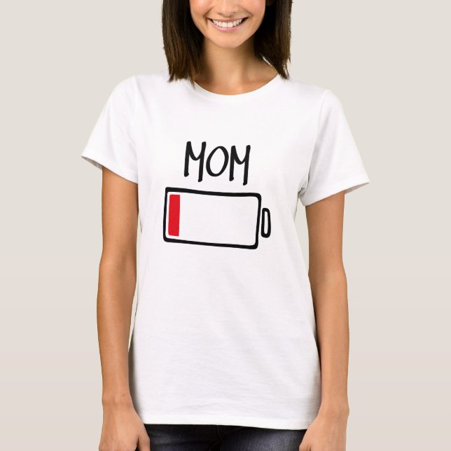 Camiseta Sin Pilas – Mamá (Anverso)