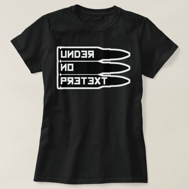 Camiseta Sin pretexto Karl Marx 2ª enmienda Diseño   (Diseño del anverso)