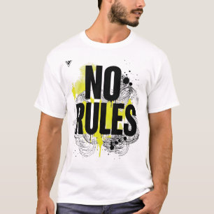 Camiseta Sin Reglas Splash Amarillo Graffiti Moda Urbana