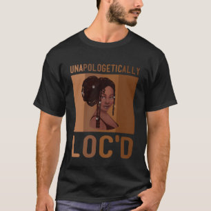 Camiseta Sin remordimientos, Loc d Hair Black Woman African