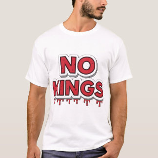 Camiseta Sin reyes - Diseño de tipos de letra de horror