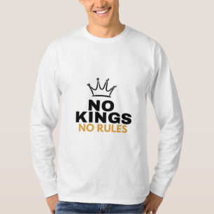 Camiseta Sin Reyes Sin Reglas Diseño Gráfico Corona Minimal