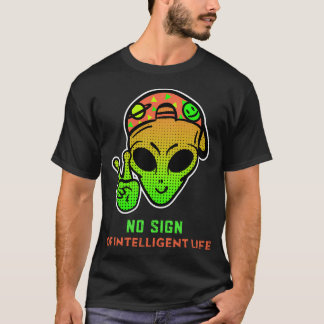 Camiseta Sin Rótulo De La Vida Inteligente - Divertido Con 