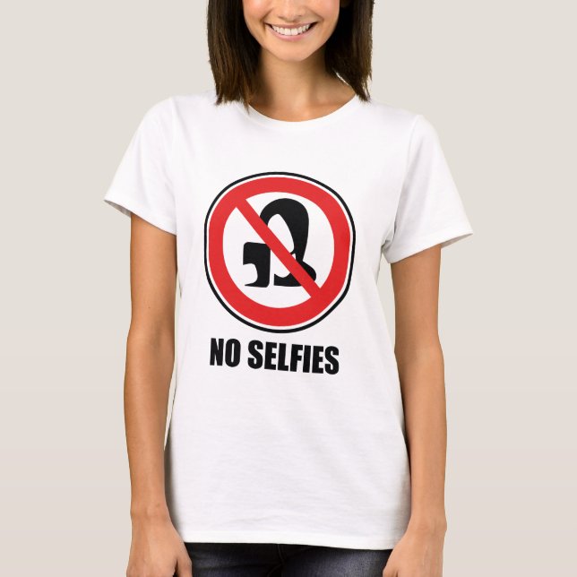 Camiseta Sin selfies (Anverso)