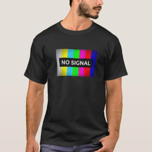 Camiseta Sin señal Retro Nerd Test Screen TV 1