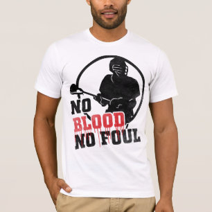 Camiseta Sin Shirsey Lacrosse Sanguínea con Nombre y Número