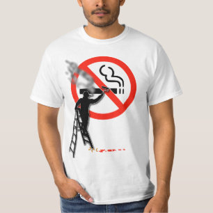 Camiseta Sin símbolo de tabaco...con el pintor fumando