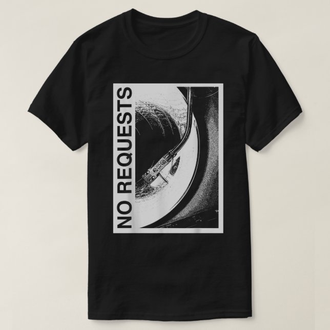 Camiseta Sin solicitud, DJ Vinyl Record Funny Music Lover  (Diseño del anverso)