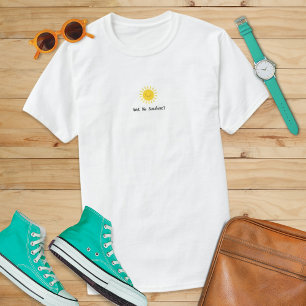 Camiseta Sin Sunshine Gracioso Retro Sol Gráfica Sensación-