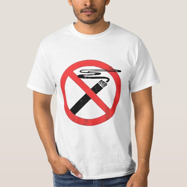 Camiseta sin tabaco - Declaración audaz contra el  (Anverso)