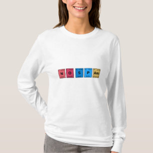 Camiseta Sin tabla periódica de correo basura