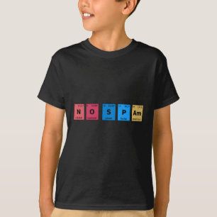 Camiseta Sin tabla periódica de correo basura