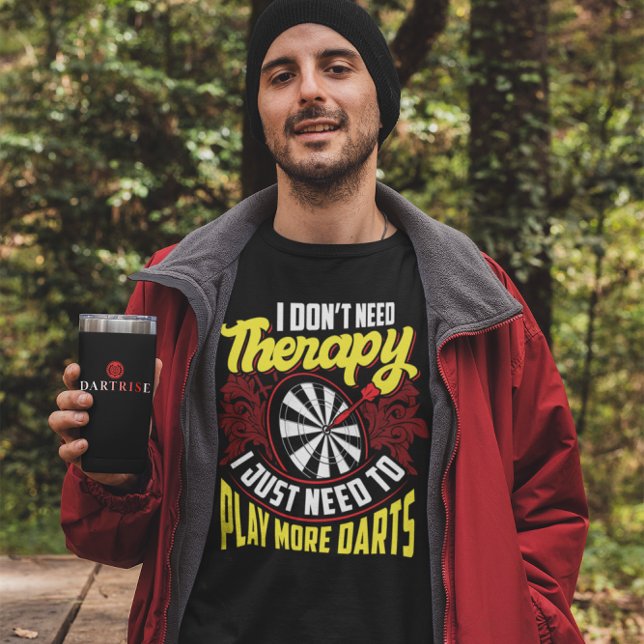 Camiseta Sin Terapia Sólo Más Dardos - Gracioso Dart (Subido por el creador)