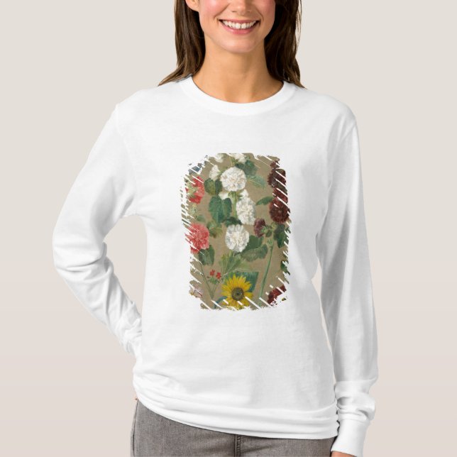 Camiseta Sin título (flores) (aceite a bordo) (Anverso)