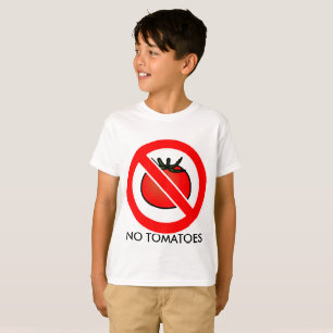 Camiseta sin tomates, niños