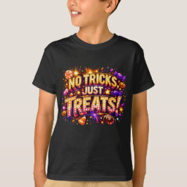 Camiseta ¡SIN TRUCOS, SOLO DULCES! Arte de Estrella Pop de 