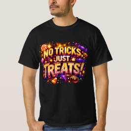 Camiseta ¡SIN TRUCOS, SOLO DULCES! Arte de Estrella Pop de 