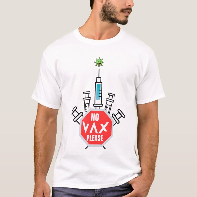 Camiseta sin vax por favor (Anverso)