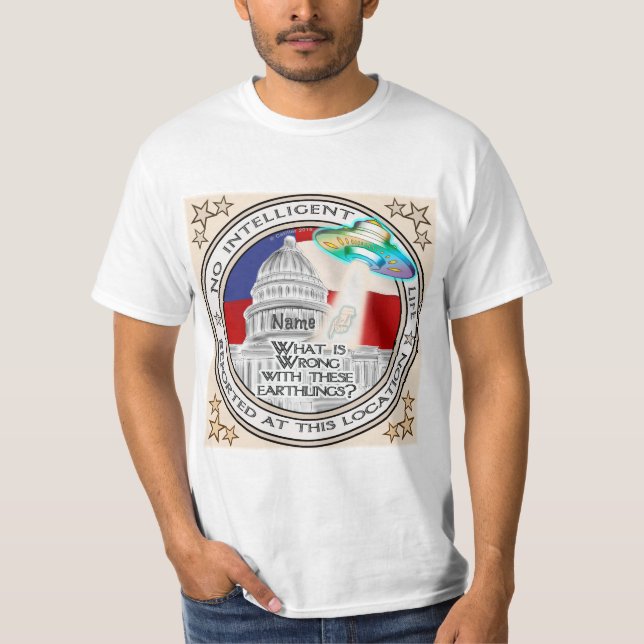 Camiseta sin vida inteligente (Anverso)