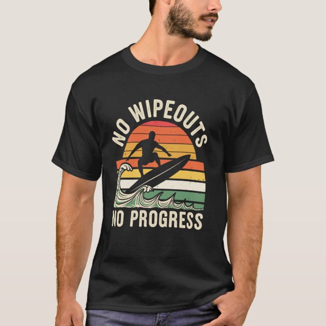 Camiseta Sin Wipets Sin Progresos Fundido Surfista (Anverso)