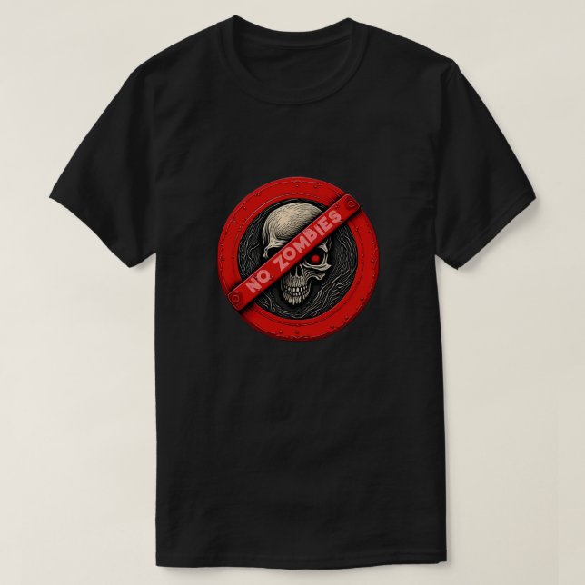 Camiseta Sin zombis (Diseño del anverso)