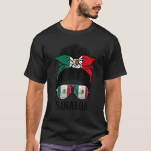 Camiseta Sinaloa México Orgullo Estado de Bandera Mexicana