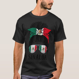 Camiseta Sinaloa México Orgullo Estado de Bandera Mexicana