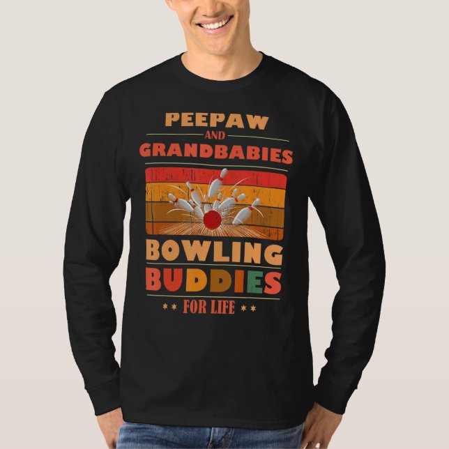 Camiseta Sincere Grandbabies PEEPAW Buddies For Life Bowlin (Anverso)