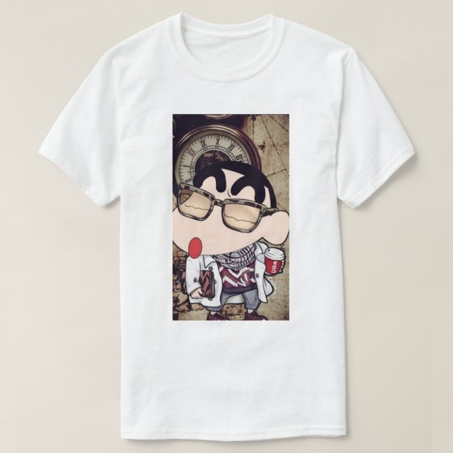 Camiseta Sinchan con 🥤 de refresco (Diseño del anverso)