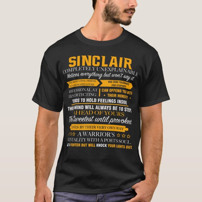 Camiseta SINCLAIR completamente inexplicable (Anverso)