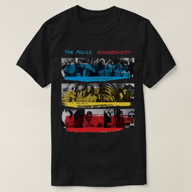 Camiseta Sincronización De La Policía (Diseño del anverso)