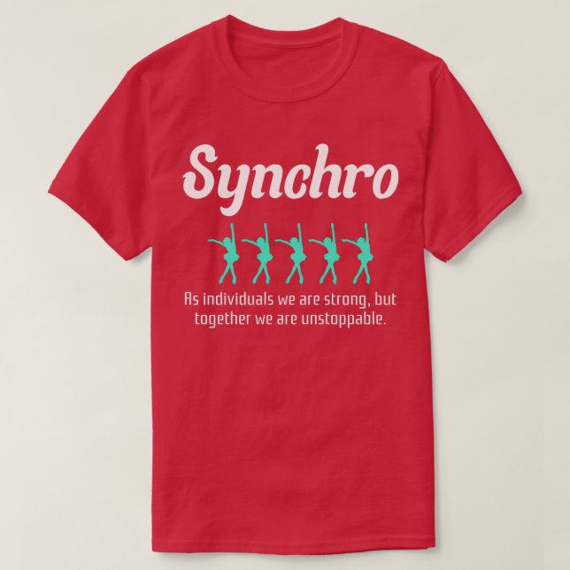 Camiseta Síncrono Sincronizado Figura Skater 2 (Diseño del anverso)