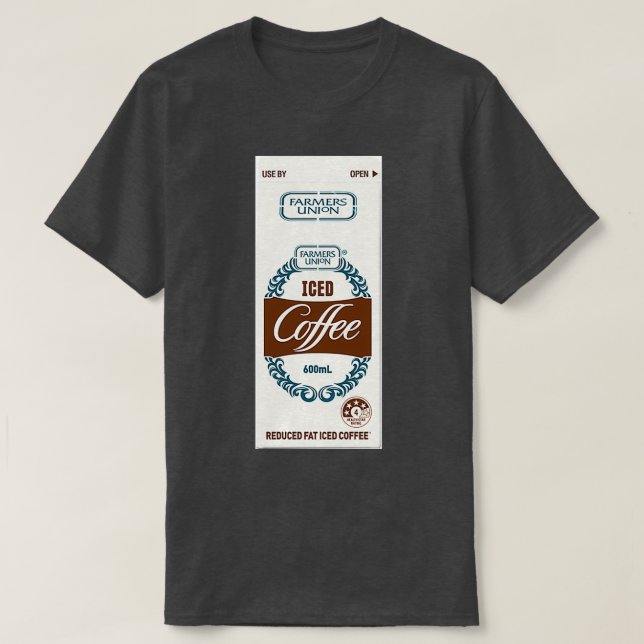 Camiseta Sindicato De Agricultores De Café Helado Largo (Diseño del anverso)