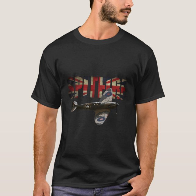 Camiseta Sindicato de Avión de Combate Spitfire Raf Superma (Anverso)