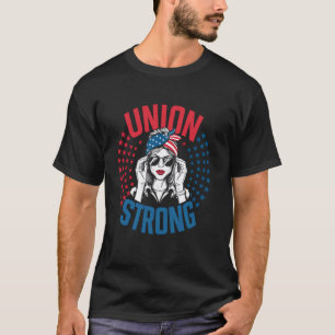 Camiseta Sindicato De Fuerte Para Mujeres Día Del Trabajo M