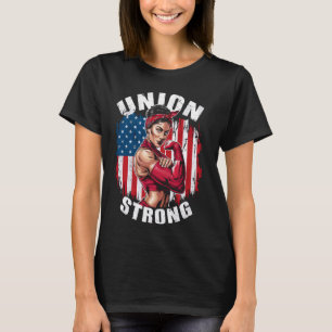 Camiseta Sindicato De Fuerte Para Mujeres Día Del Trabajo M