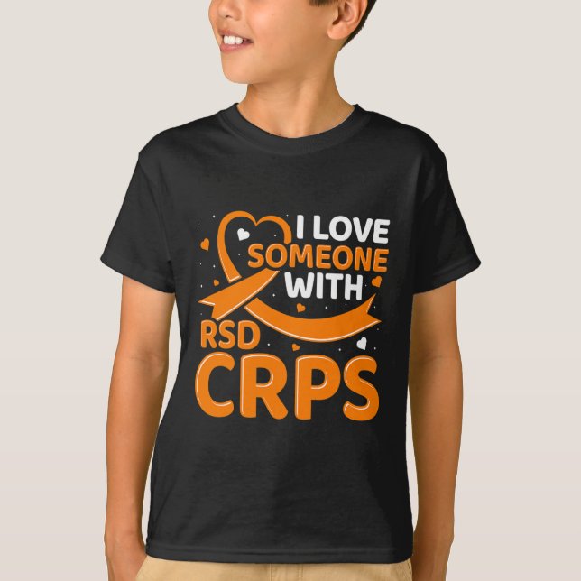 Camiseta Síndro de dolor regional complejo RSDCRPS Naranja  (Anverso)