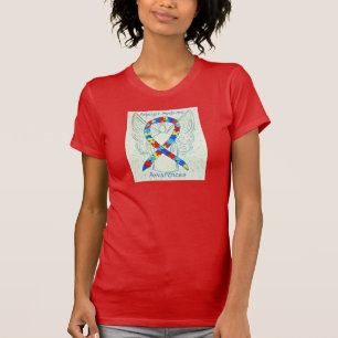 Camiseta Síndrome de Asperger Awareness Puzzle Ribbon Shirt