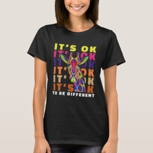 Camiseta Síndrome de Asperger Está bien ser un autismo dife