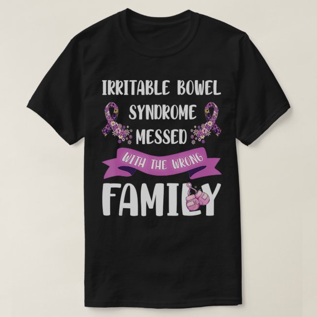 Camiseta Síndrome de Bowel Irritable Awareness IBS Family S (Diseño del anverso)