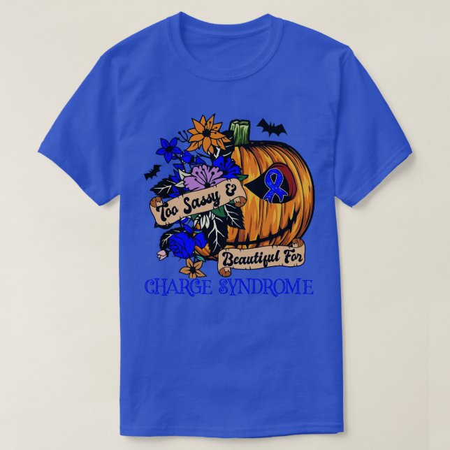 Camiseta Síndrome de Charge Sensibilización retro Halloween (Diseño del anverso)