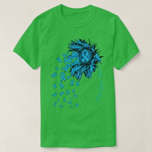 Camiseta Síndrome de Cushing Conciencia Flor de la cinta de (Diseño del anverso)
