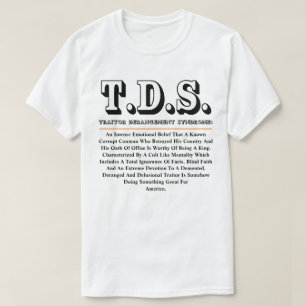 CAMISETA SÍNDROME DE DESARROLLO DEL TRAIDOR DE T.D.S.