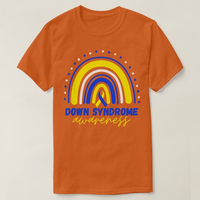 Camiseta Síndrome de Down Arcoiris 18 (Diseño del anverso)